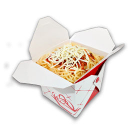 Embalagem Box Massas G - 8,5 x 8,5 x 10 cm - 100 Unidades