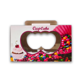 Embalagem para Cupcake - 17 x 8,5 x 10 cm - 50 Unidades