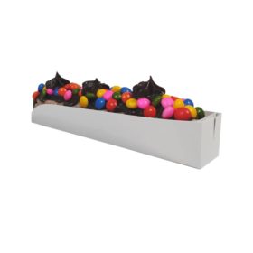 Churros Balcão Branco/Kraft liso/ Branco interno Kraft - 16 x 3 x 2,7 - 100 Unidades