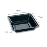 Berço para shoyo 7,5 x 7,5 x 1,5cm 100 und. - Imagem 2