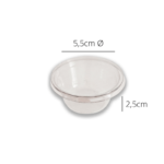 Embalagem Pote com Tampa para Molho - 30 ml - Ø 5,5 x 2,5 cm - 100 Unidades - Imagem 4