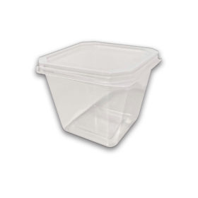 Embalagem Pote Quadrado (250 ml) - 8 x 8 x 7 cm - 20 Unidades