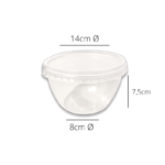 Embalagem Pote Bowl PL (750 ml) - Ø 14 x 7,5 cm - 16 Unidades - Imagem 2