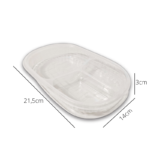 Marmita com Três Divisórias PL - 21,5 x 14 x 3 cm - 25 Unidades - Imagem 3