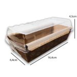 Embalagem para Bolos (com Abas e Tampa) - 16,4 x 6,4 x 45 cm - 50 Unidades - Imagem 2