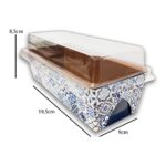 Embalagem Bolo Inglês c/ Tampa - 19,5 x 9 x 8,5 cm - 100 Unidades - Imagem 2