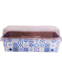 Embalagem Bolo Inglês c/ Tampa - 19,5 x 9 x 8,5 cm - 100 Unidades