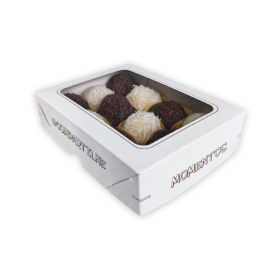 Mini Caixa para Brigadeiros - 15 x 11 x 3,5 cm - 100 Unidades