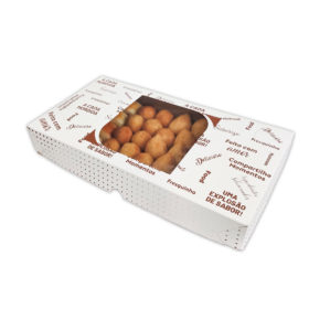 Caixa para Doces/Salgados P - 36,5 x 18 x 5 cm - 50 Unidades