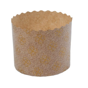 Embalagem para Panetone GG Fiori com Desenhos 125 unidades  (1 Kg) - Ø 17 x 13 cm