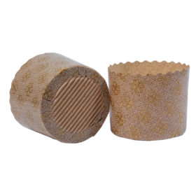 Embalagem Para Panetone G Fiori com Desenhos (500 g) - Ø 13 x 9,5 cm - 100 Unidades