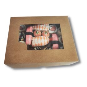 Embalagem Ecológica para Combinados GG - 23 x 18 x 4 cm - 100 Unidades