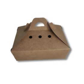 Embalagem Ecológica Box para Frituras Kids - 17 x 12 x 6 cm - 100 Unidades