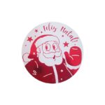 Lacre de Segurança Redondo "Papai Noel/Feliz Natal!" - Ø 5,5 cm - 1.000 Unidades