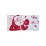 Lacre de Segurança Retangular "Papai Noel/Feliz Natal" - 6,5 x 3,1 cm - 1.000 Unid.