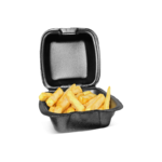 Hamburgueira de Isopor P - 9 x 9 x 6,5 cm - 100 Unidades - Imagem 3