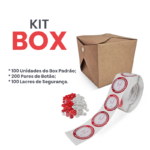 Kit Embalagem Ecológica Box M - 8 x 6,5 x 8 cm - 100 Unidades