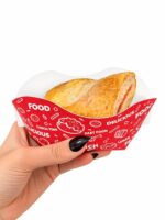 Embalagem para Batata Recheada ou Porções - 8 x 5 x 6 cm - 100 Unidades