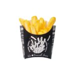 Embalagem para Fritas Preta - 13 x 12 x 4 cm - 100 Unidades - Imagem 2