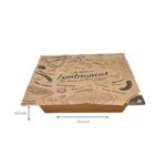 Marmita Quadrada M Kraft para selagem  800 ml (acompanha tampa) - Pct./ 100 unid.