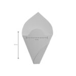 Embalagem para Crepe ou Tapioca Branco - 12 X 20 cm - 100 Unidades - Imagem 2