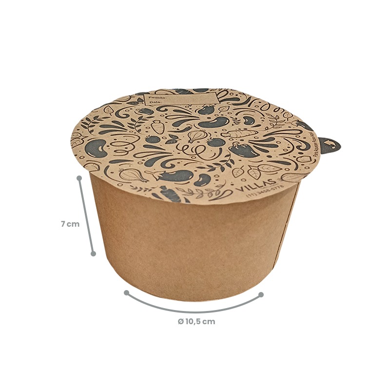 1357a942-dbb5-465e-9a84-bbeff7da97d7 Pote Redondo M Kraft 550ml (acompanha tampa personalizada) – Pct./ 100 unid. - Imagem 1