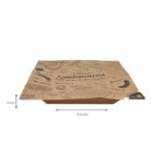 Marmita Quadrada P Kraft 500ml (acompanha tampa personalizada) – Pct./ 100 unid.