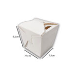 Embalagem Box para Frituras Branca P - 7,5 x 7,5 x 9,5 cm - 100 Unidades - Imagem 4