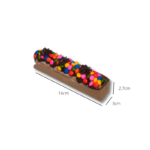 Churros Balcão Branco/ Kraft/ Branco interno Kraft - 16 x 3 x 2,7 - 1.000 Unidades - Imagem 5