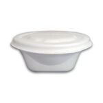 Marmita Redonda de Isopor G Branca - Ø 18 x 8 cm - 100 Unidades