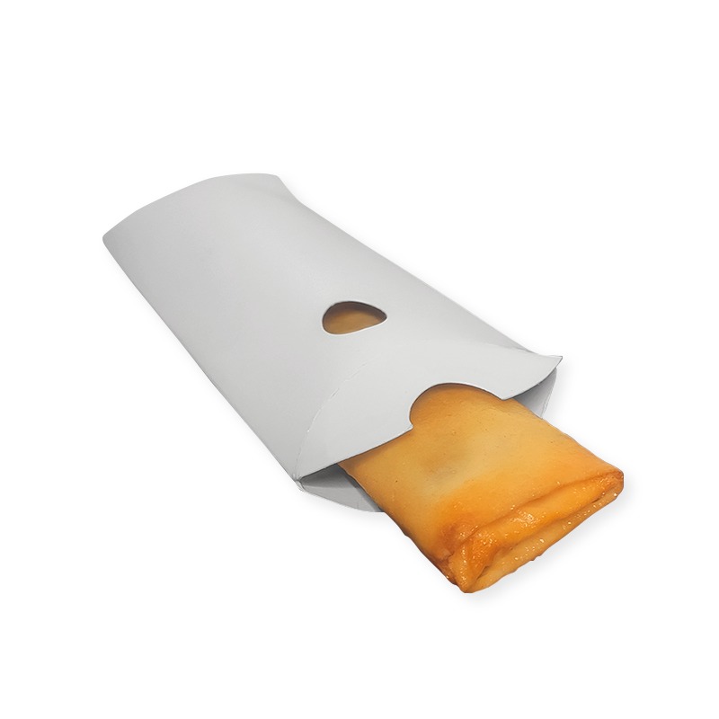 Rolinho 01 Branco (1) Embalagem para Rolinho Primavera 01 Unidade Branco - 13 x 7 x 3 cm - 100 Unidades - Imagem 1