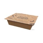 Marmita Retangular Kraft para selagem 650ml (acompanha tampa) - Pct./ 100 unid.