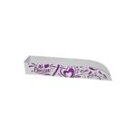Churros Balcão Branco Coração Roxo - 16 x 3 x 2,7 cm - 100 Unidades