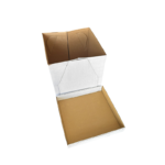 Caixa Bolo Alto 3  - 33 x 33 x 30 cm - 10 Unidades.