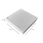 Caixa Salgado/Esfirra G - 30 x 30 x 5 cm - 25 Unidades. - Imagem 2