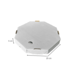 Caixa Pizza Oitavada Broto - 25 x 4 cm - 25 Unidades. - Imagem 2