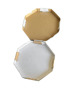 Caixa Pizza Oitavada - 35 x 4 cm - 25 Unidades.