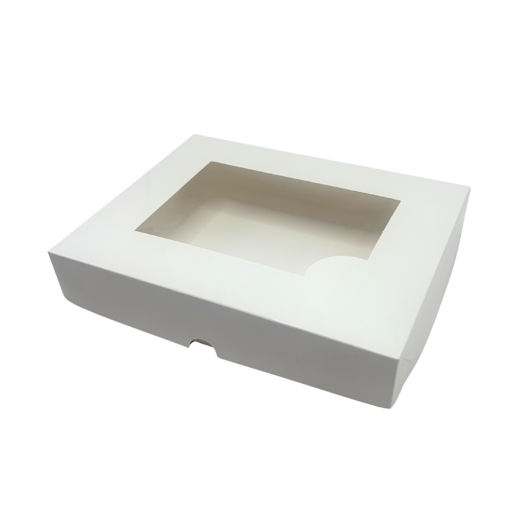 8 Embalagem para Combinados com Visor M Branco - 21 x 10 x 4 cm - 100 Unidades - Imagem 1