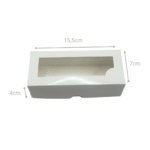 Embalagem para Combinados com Visor P Branco - 15 x 6,5 x 4 cm - 100 Unidades - Imagem 2
