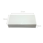 Embalagem para Combinados sem Visor M Branco - 21 x 10 x 4 cm - 100 Unidades - Imagem 4