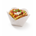 Embalagem para Batata Recheada ou Porções Branca - 8 x 5 x 6 cm - 100 Unidades - Imagem 2