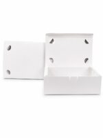 Caixa para salgado 02 Branca 24 × 12 × 8 cm - 100 unidades - Imagem 3
