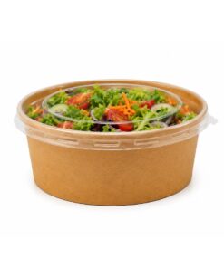 Embalagem Bowl Kraft 500ml - 14,5 cm x 4,8 cm - 50 Unidades