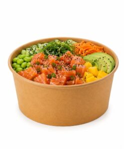 Embalagem Bowl Kraft 1000ml - 14,5 cm x 8 cm - 50 Unidades