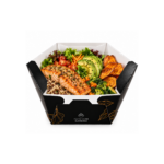 Embalagem Bowl Gourmet 750 ml Preto  – 14,5 x 12,5 x 5,5 cm – 100 Unidades -