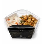 Kit Bowl Gourmet 750 ml Preto  – 14,5 x 12,5 x 10 cm – 100 Unidades