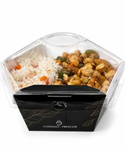 Kit Bowl Gourmet 750 ml Preto  – 14,5 x 12,5 x 10 cm – 100 Unidades