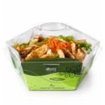 Kit Bowl Gourmet 750 ml Verde  – 14,5 x 12,5 x 10 cm – 100 Unidades