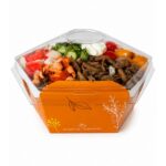 Kit Bowl Gourmet 750 ml Laranja  – 14,5 x 12,5 x 10 cm – 100 Unidades