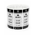 Lacre Retangular 9,5 x 3,5 cm com Picote - 1.000 unidades -